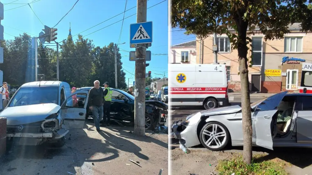 У центрі Житомира сталася аварія за участі чотирьох авто: рух ускладнений