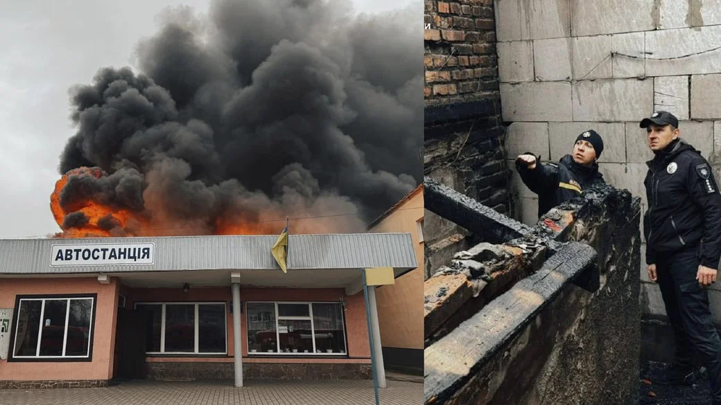 У Чуднові загасили пожежу на автостанції: вогонь не встиг поширитися на магазин