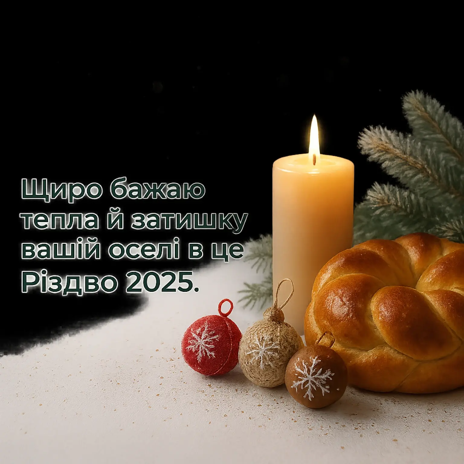 Привітання з різдвом 2025