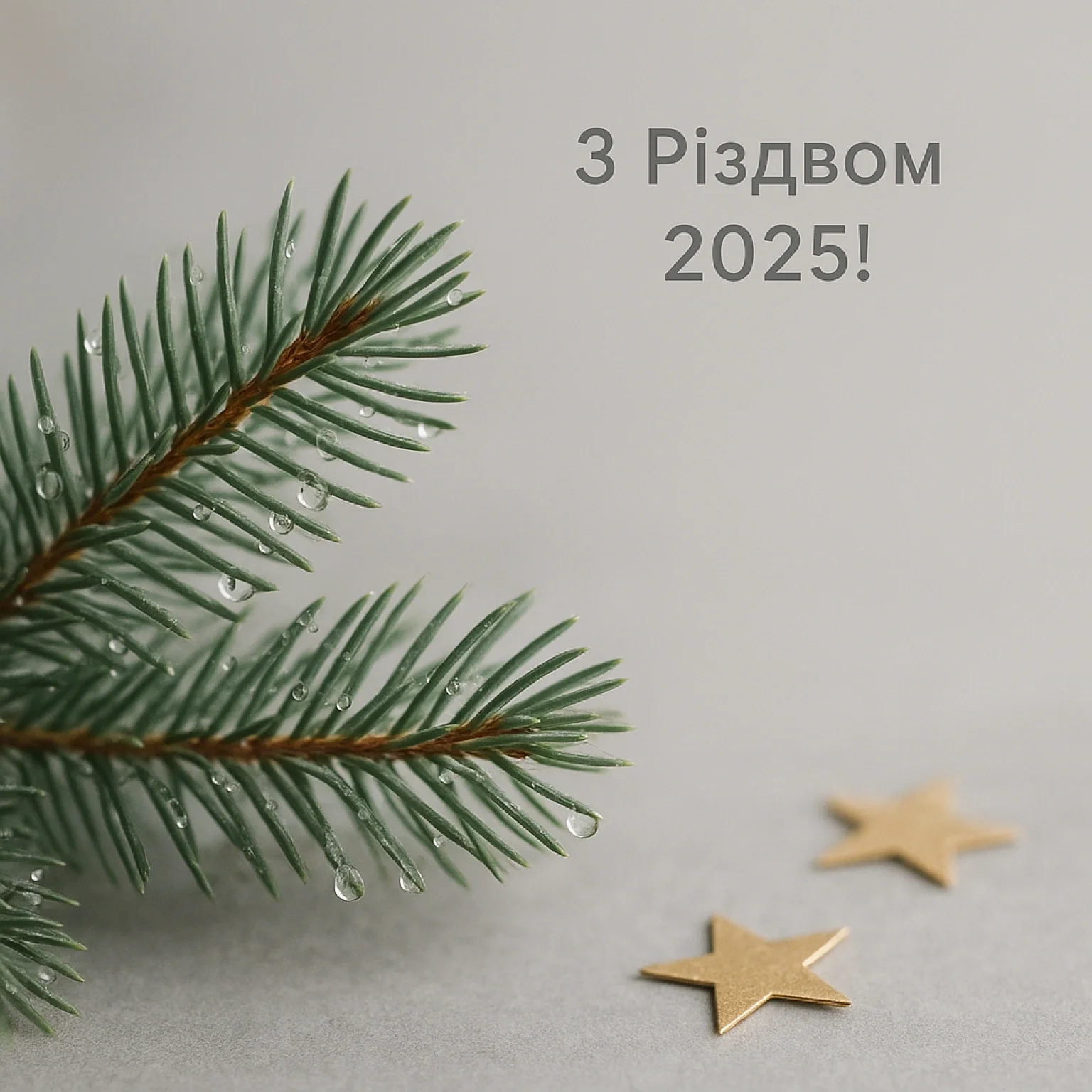Привітання з різдвом 2025