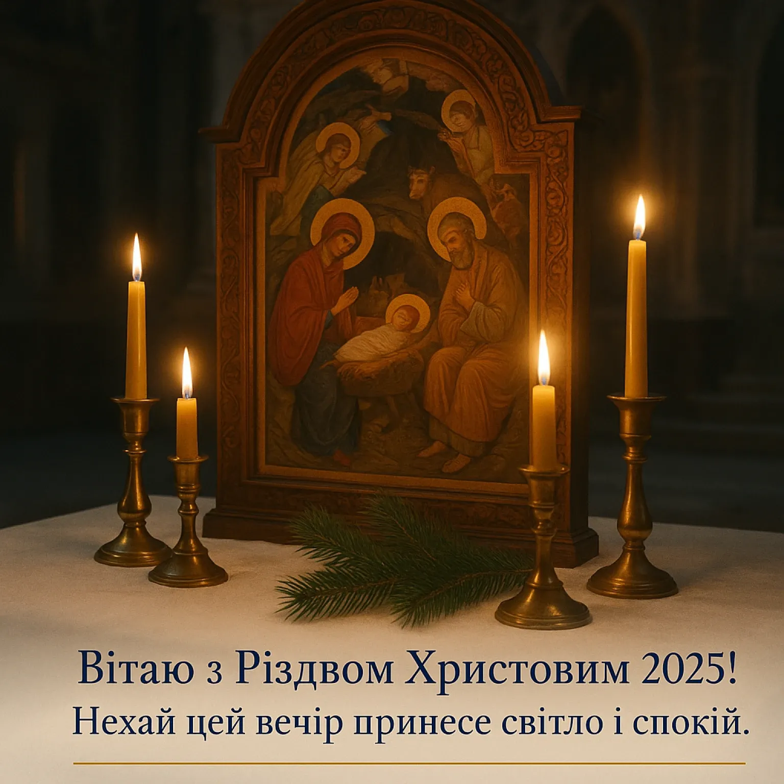Привітання з різдвом 2025
