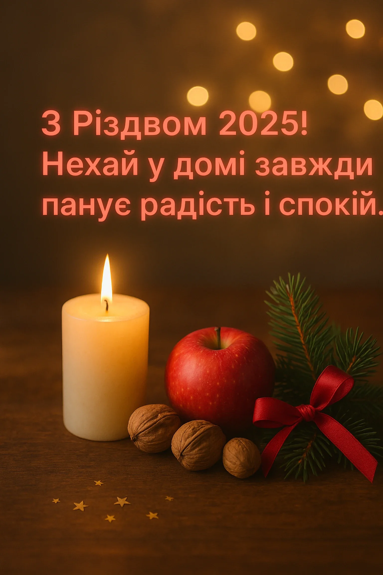 Привітання з різдвом 2025