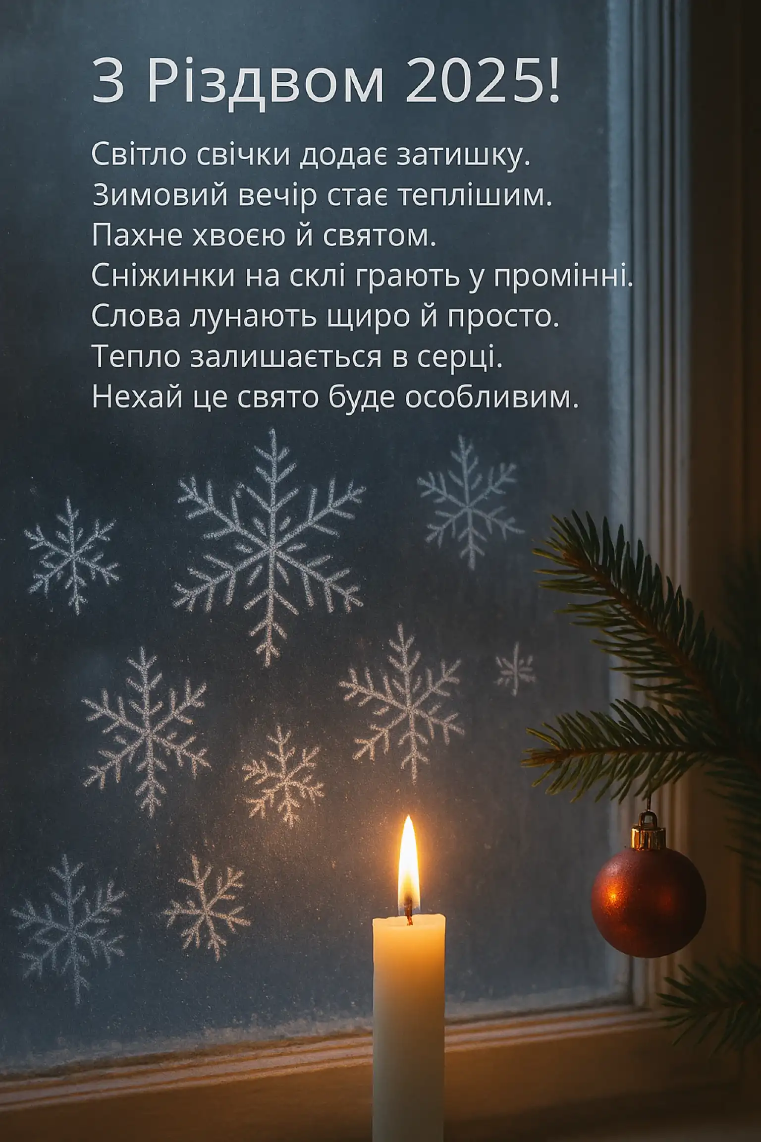 Привітання з різдвом 2025