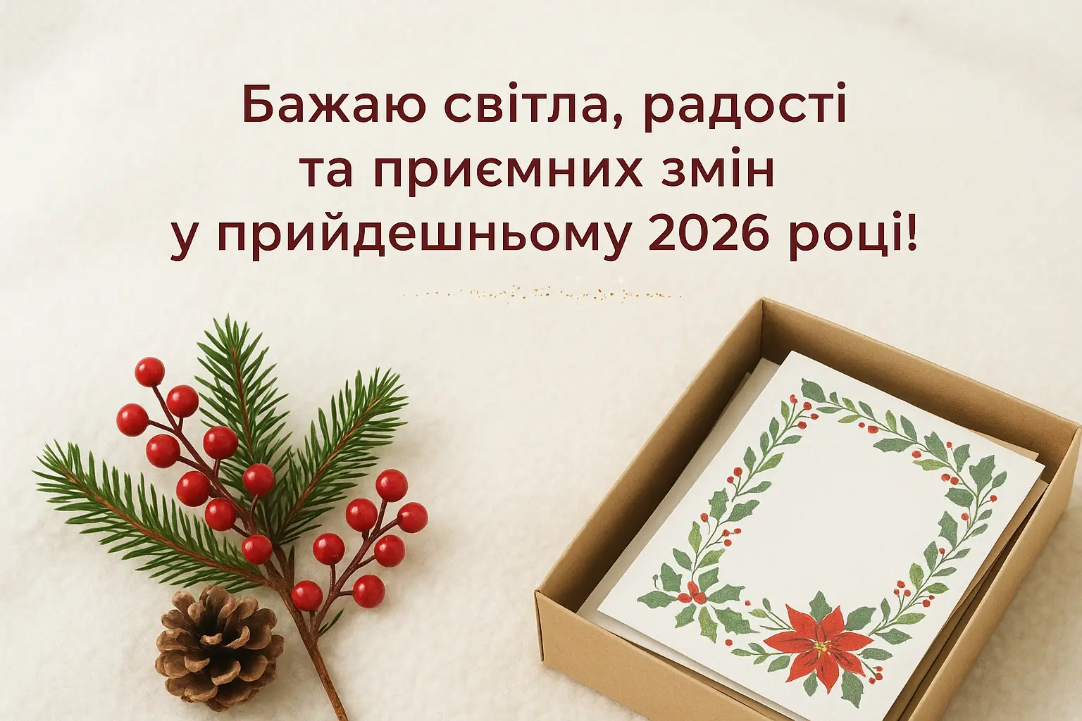 Привітання з прийдешнім новим роком 2026