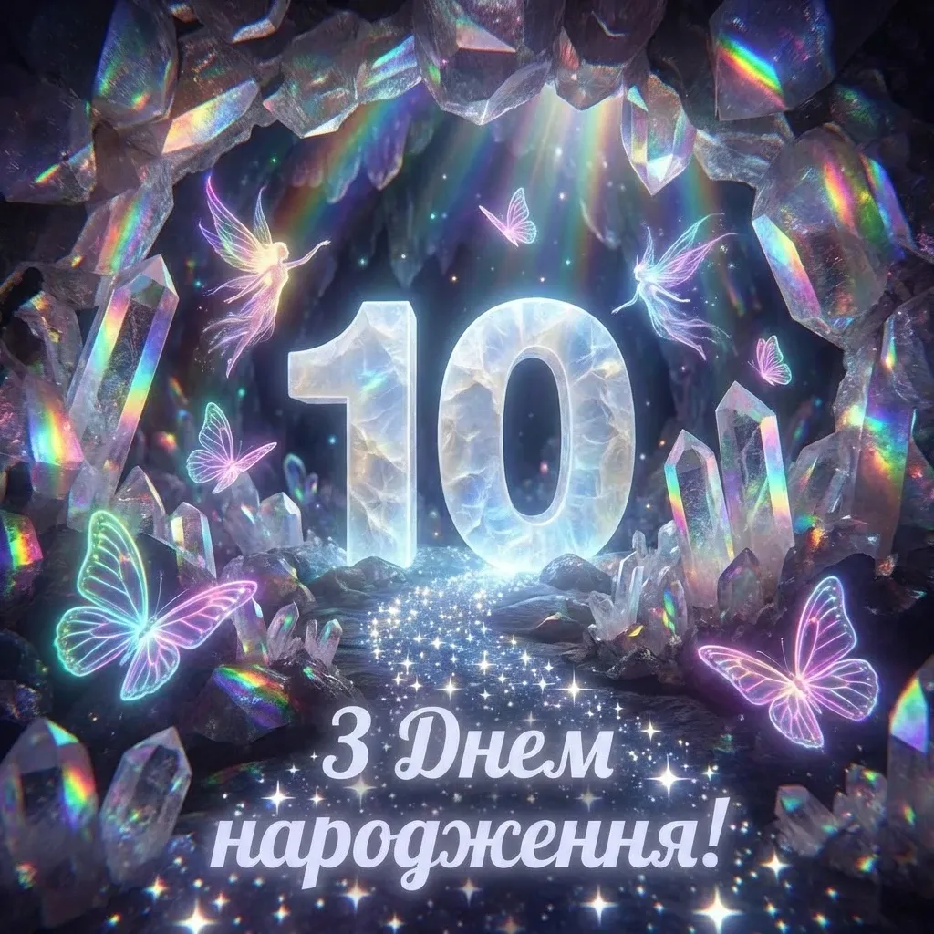 з днем народження дівчинці 10 років