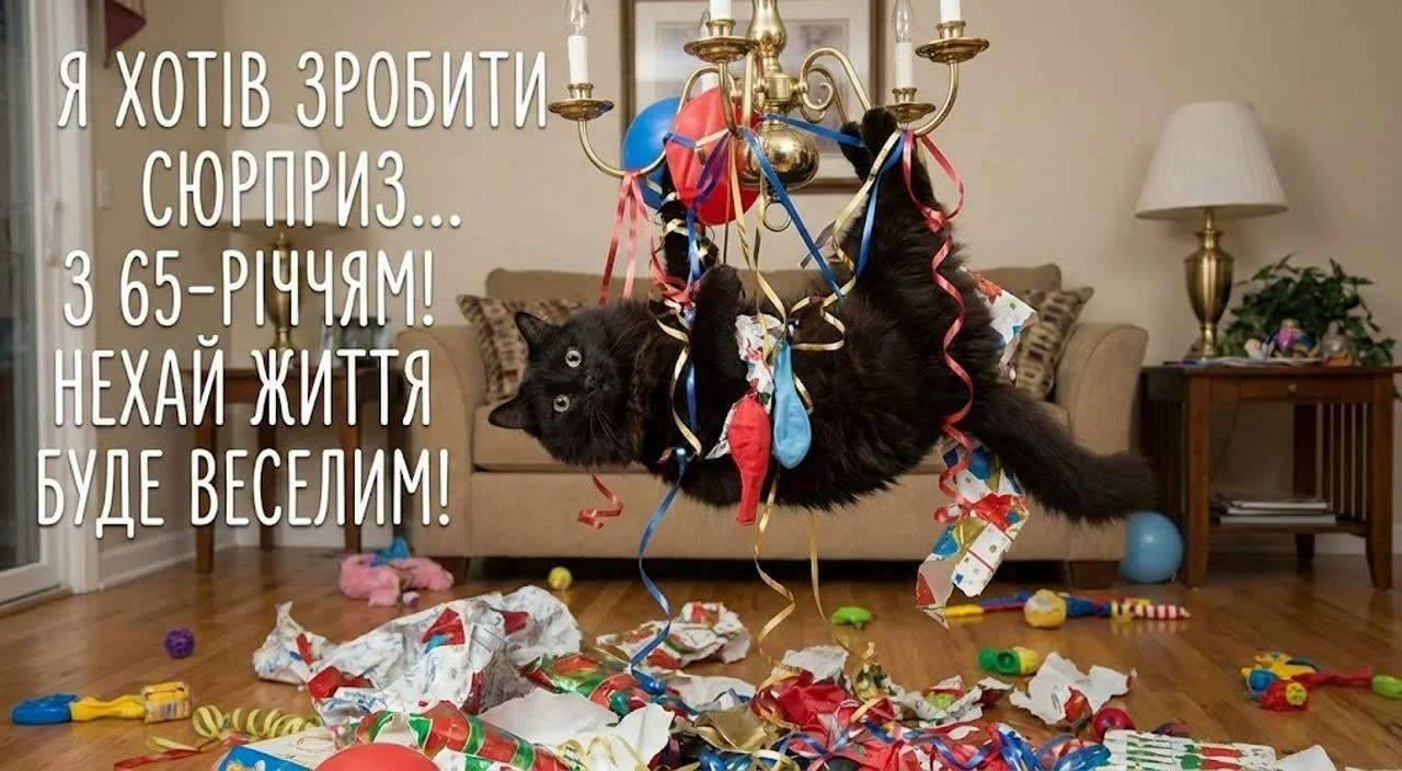 Прикольні привітання для жінки з ювілеєм на 65 років
