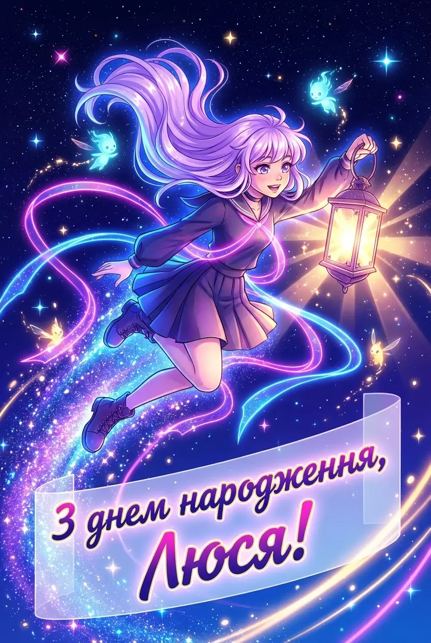 з днем народження Люся