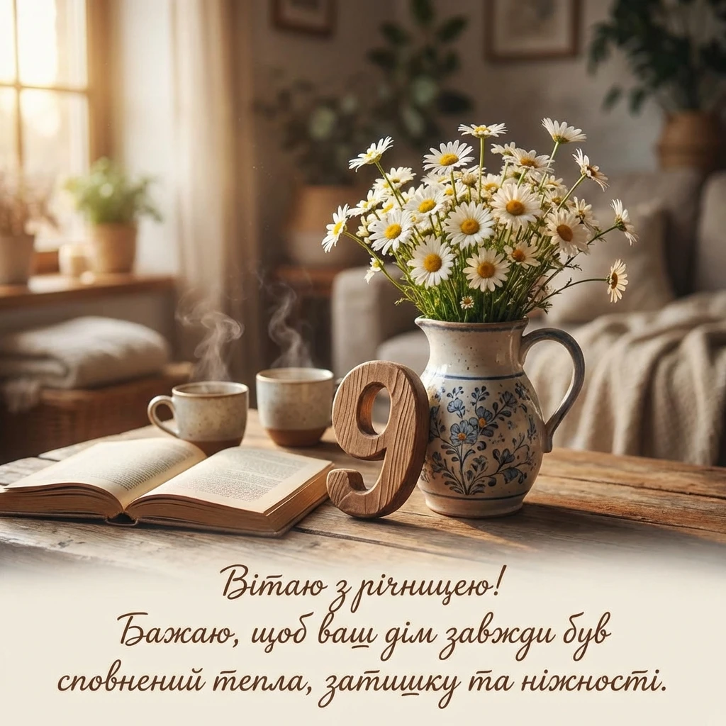 9 років весілля привітання