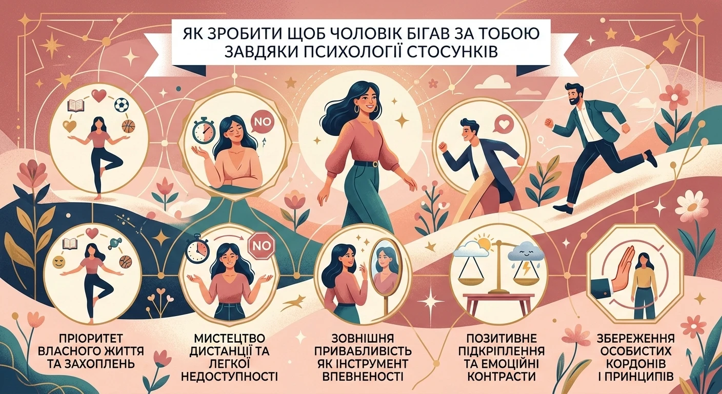 Як зробити щоб чоловік бігав за тобою завдяки психології стосунків