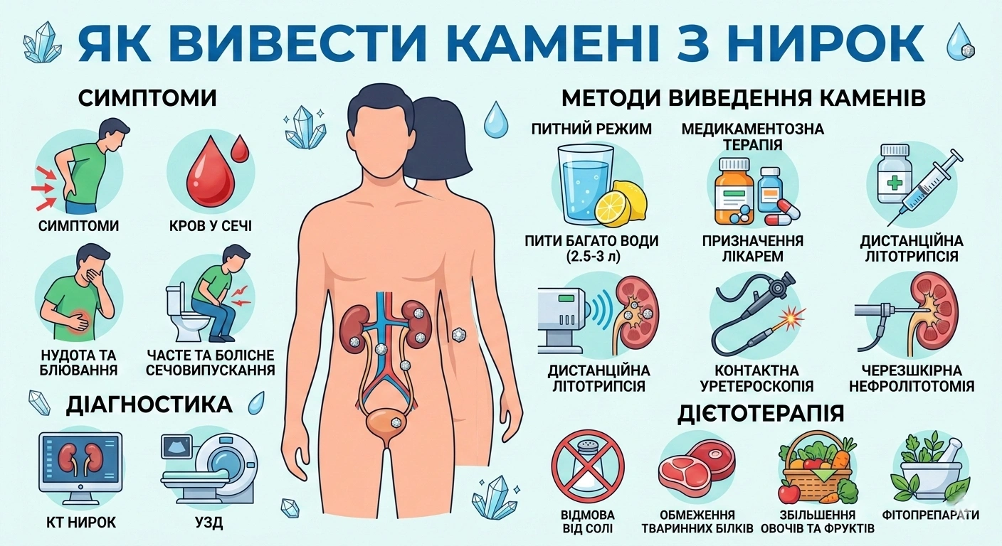 Як вивести камені з нирок