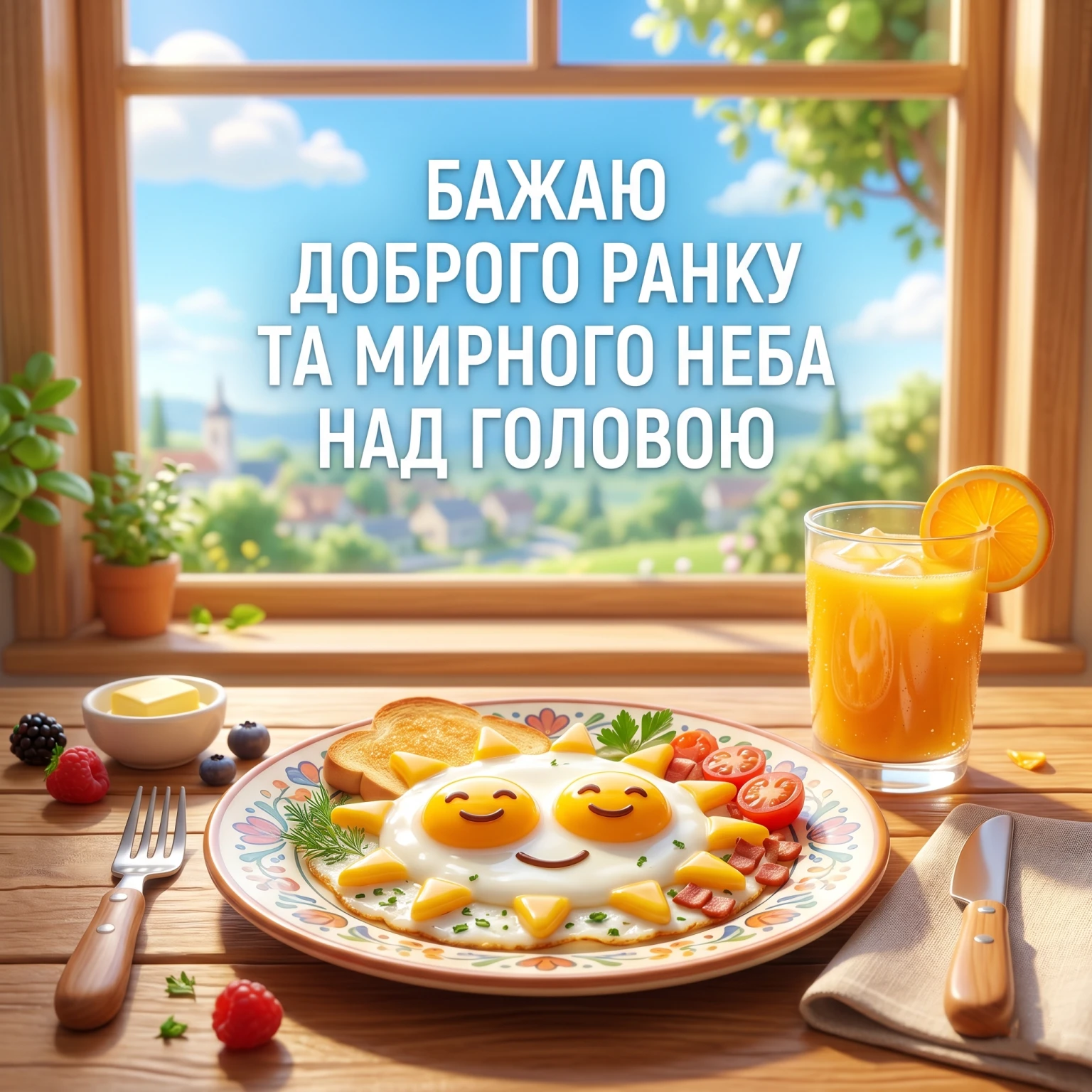 Картинки гарного дня, доброго ранку та побажання мирного неба: душевна добірка для найрідніших