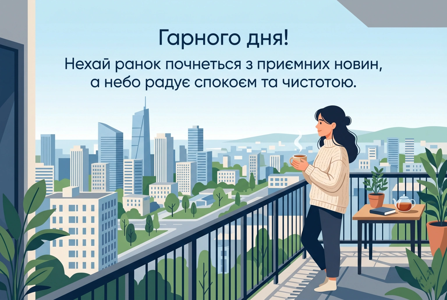 Картинки гарного дня, доброго ранку та побажання мирного неба: душевна добірка для найрідніших