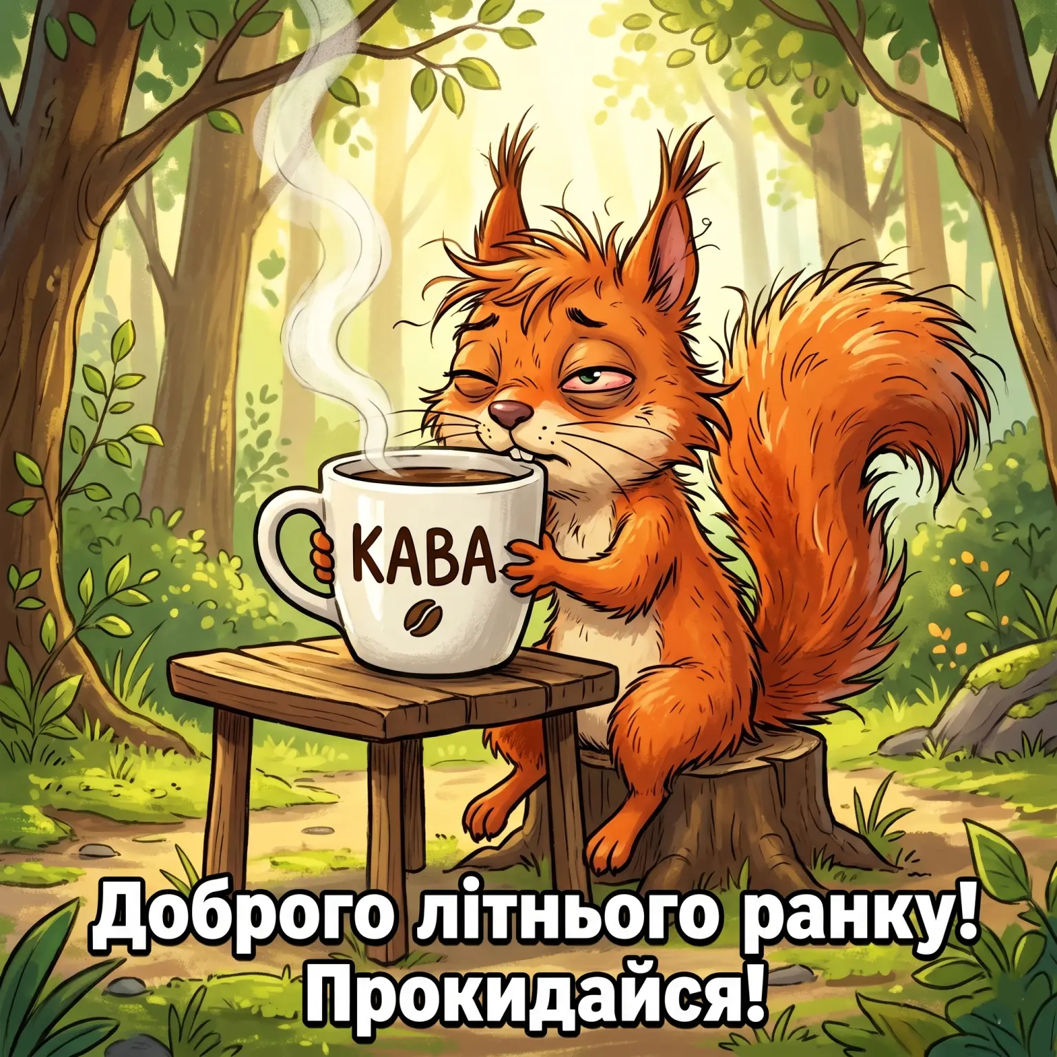 Прикольні картинки з добрим літнім ранком для чудового настрою