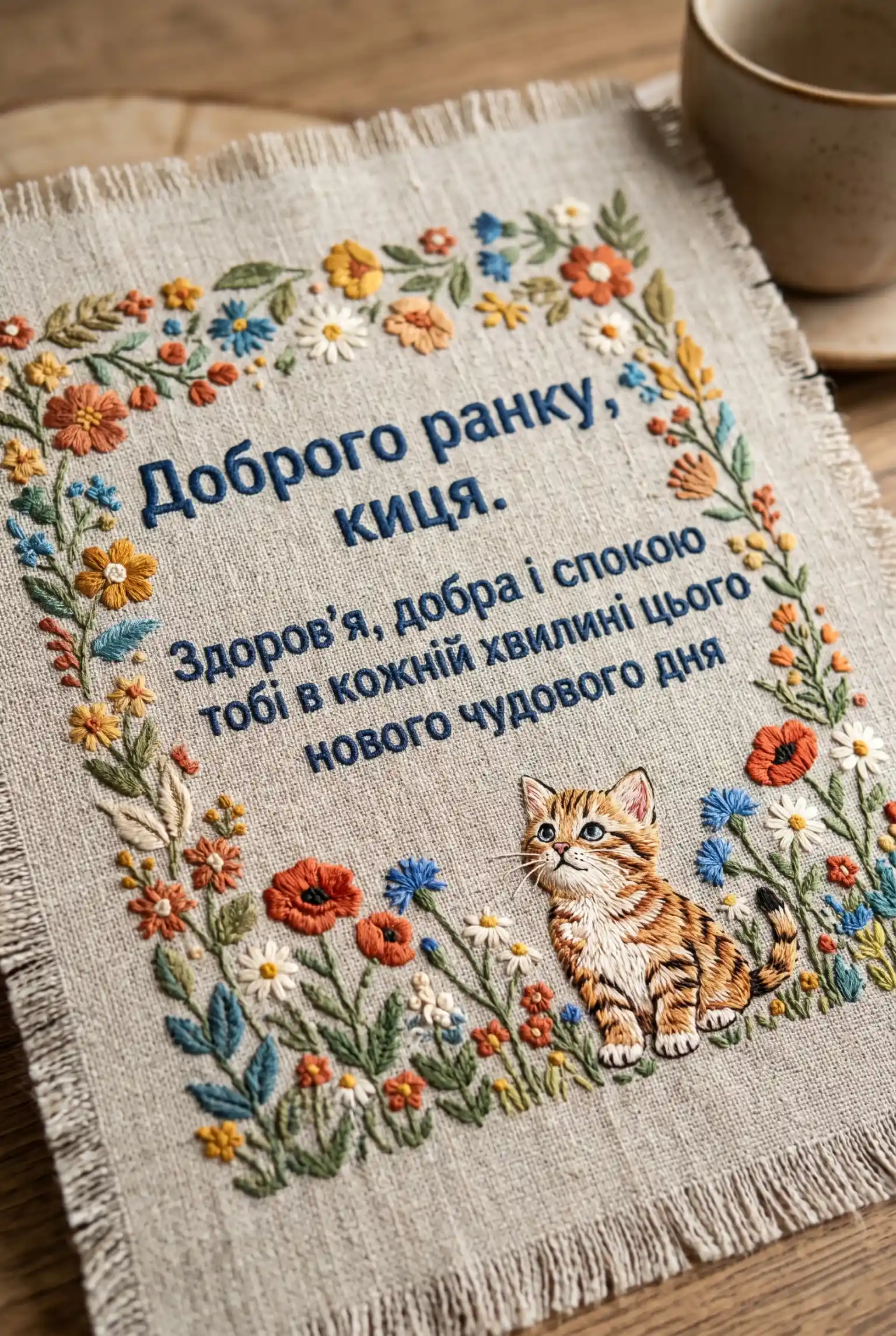 Доброго ранку, кицю: найтепліші листівки та ніжні побажання для особливої людини