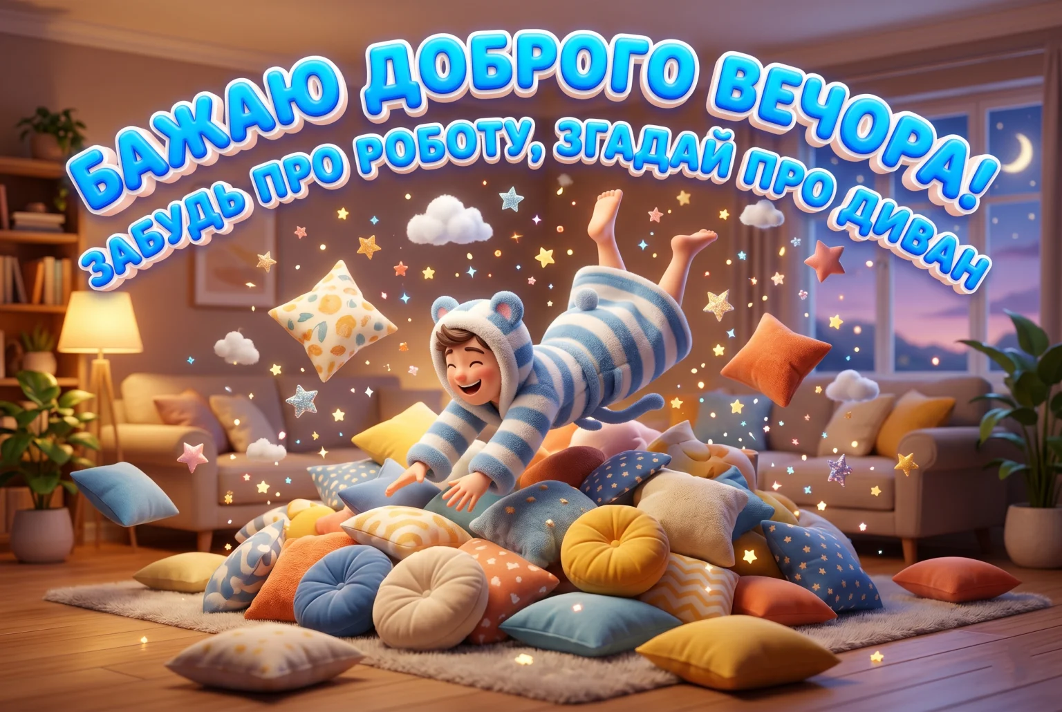 Доброго вечора: затишні картинки та щирі побажання для душевного відпочинку