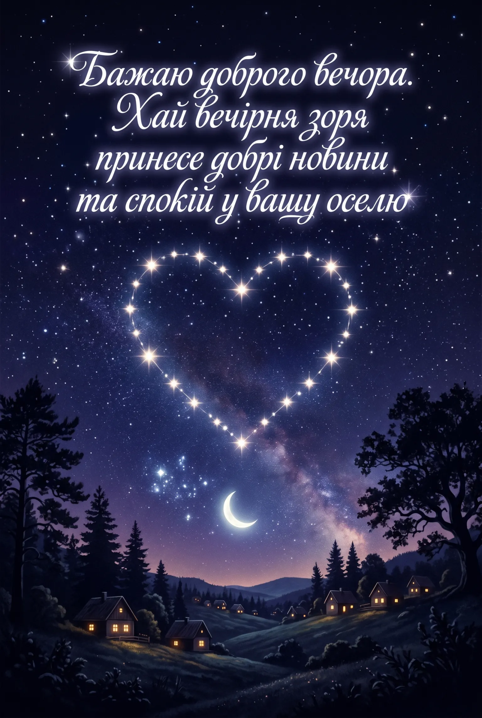 Доброго вечора: затишні картинки та щирі побажання для душевного відпочинку