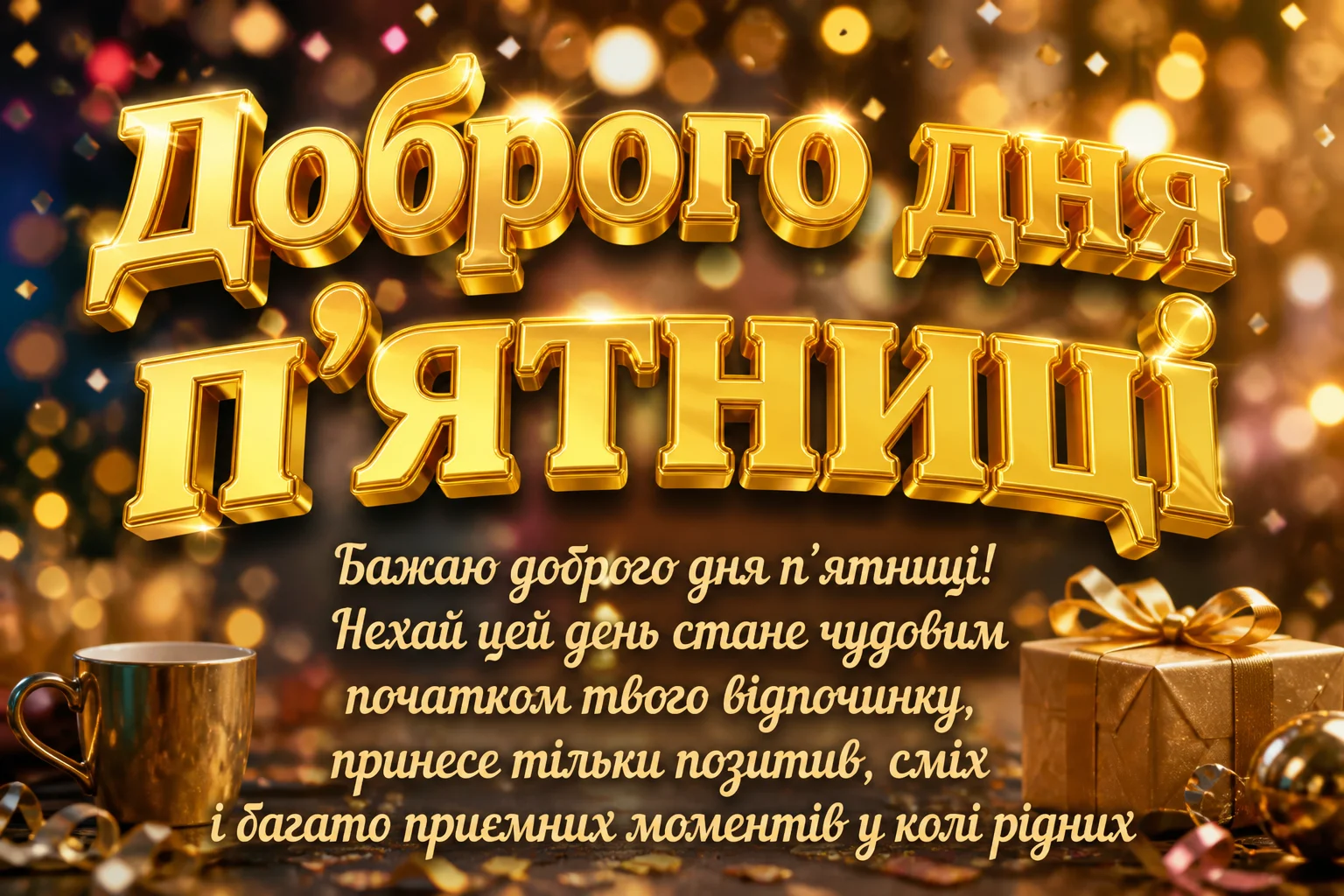 Доброго дня п’ятниці: картинки та яскраві листівки для чудового настрою