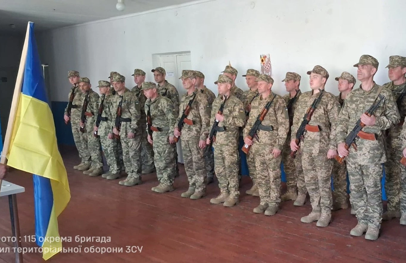 Обітниця на вірність: лави 115-ї бригади ТрО поповнили новобранці