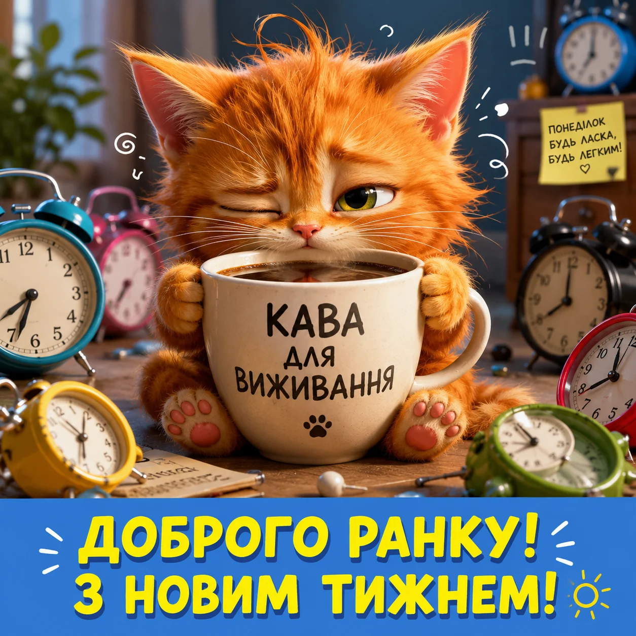 З новим тижнем, доброго ранку: душевні картинки та найкращі побажання для гарного настрою