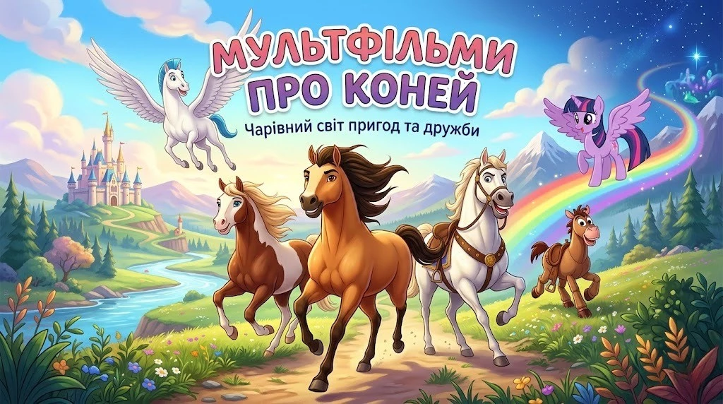 Мультфільми про коней різних епох і жанрів