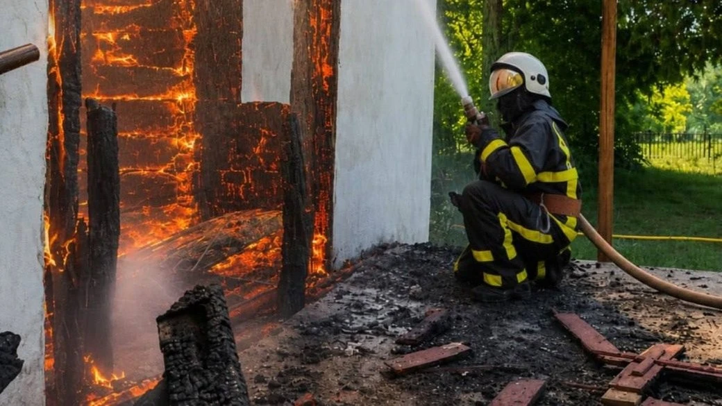 На Житомирщині вогонь ущент знищив дерев’яну будівлю костелу