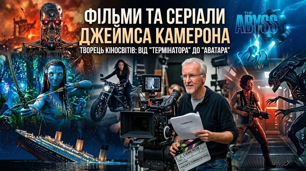 Джеймс Камерон: усі фільми й серіали режисера