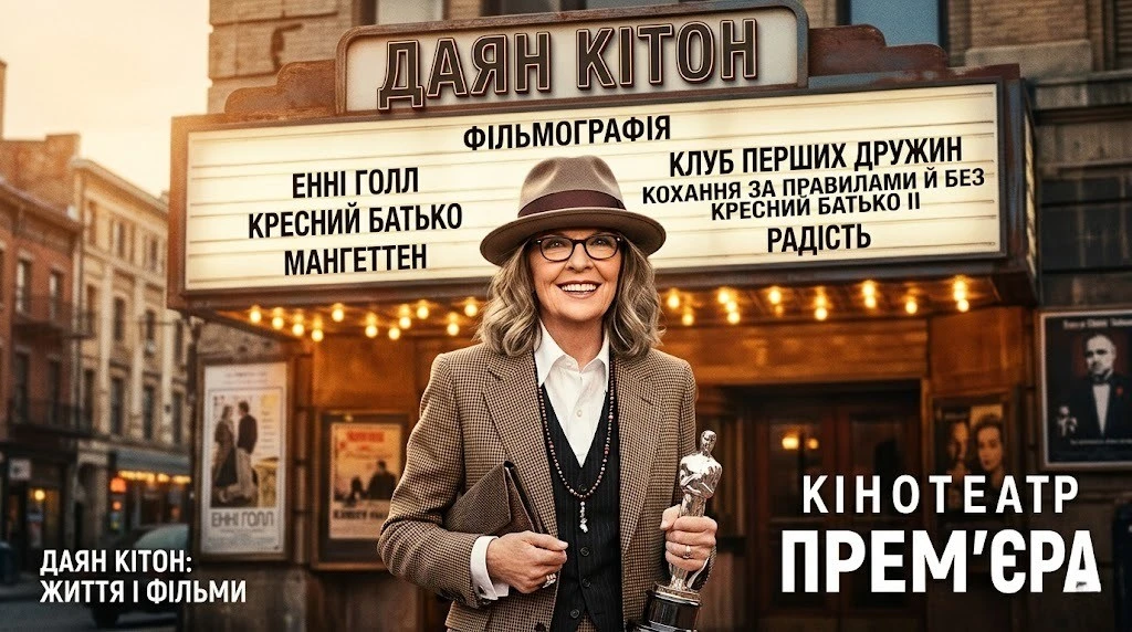 Фільми Даян Кітон: від «Хрещеного батька» до сьогодні
