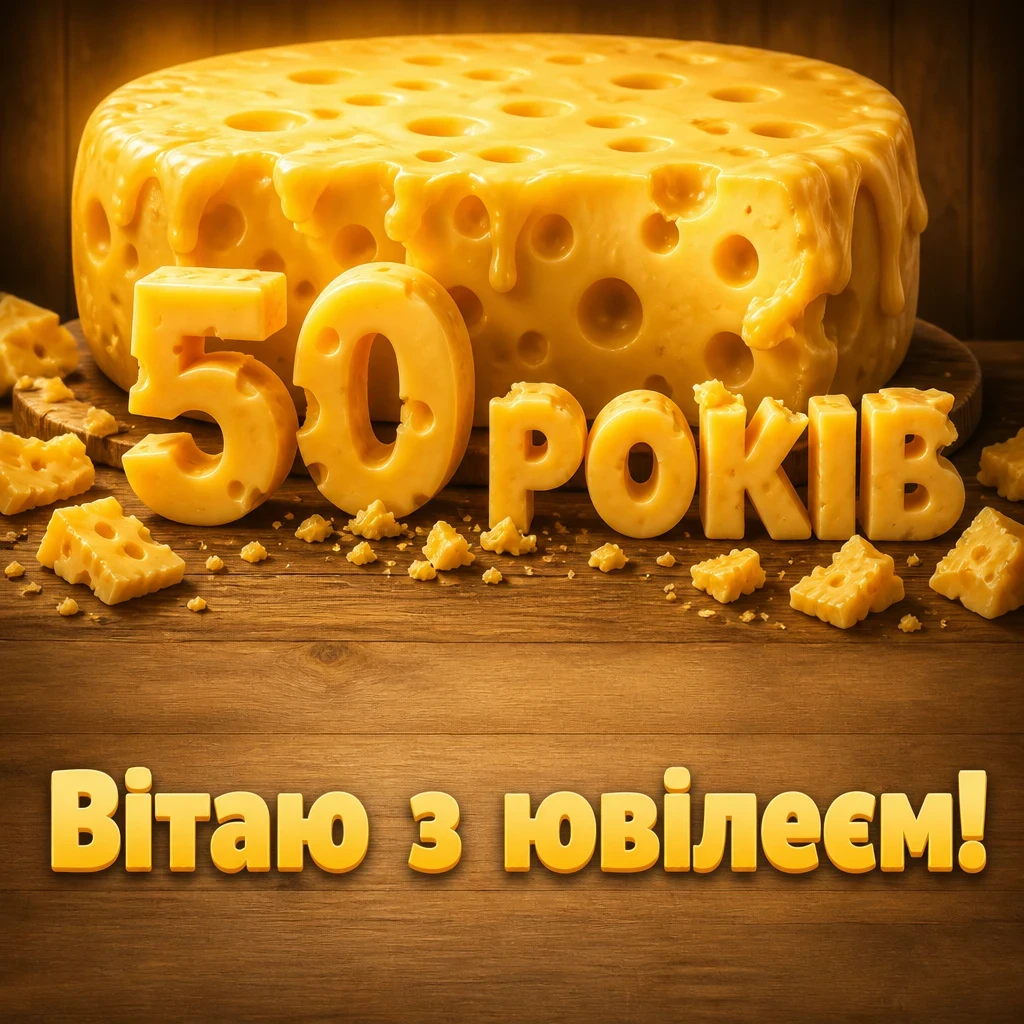 привітання з ювілеєм 50 років