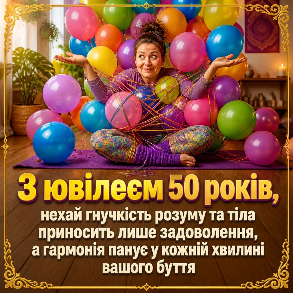 привітання з ювілеєм 50 років