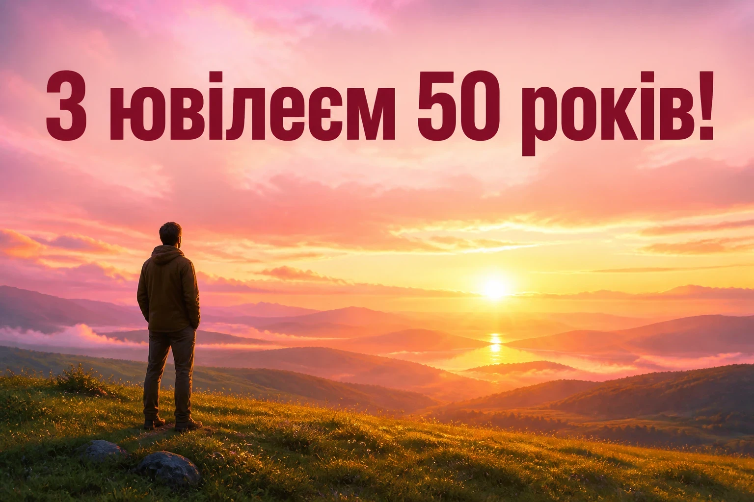 привітання з ювілеєм 50 років