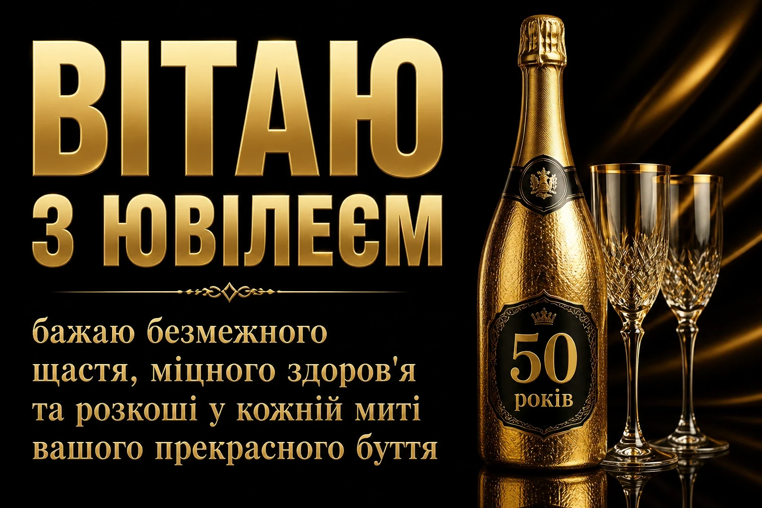 привітання з ювілеєм 50 років