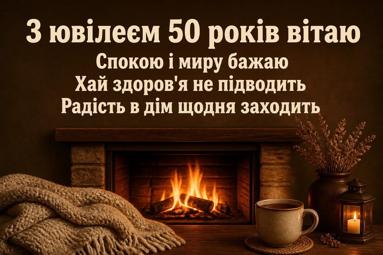 привітання з ювілеєм 50 років