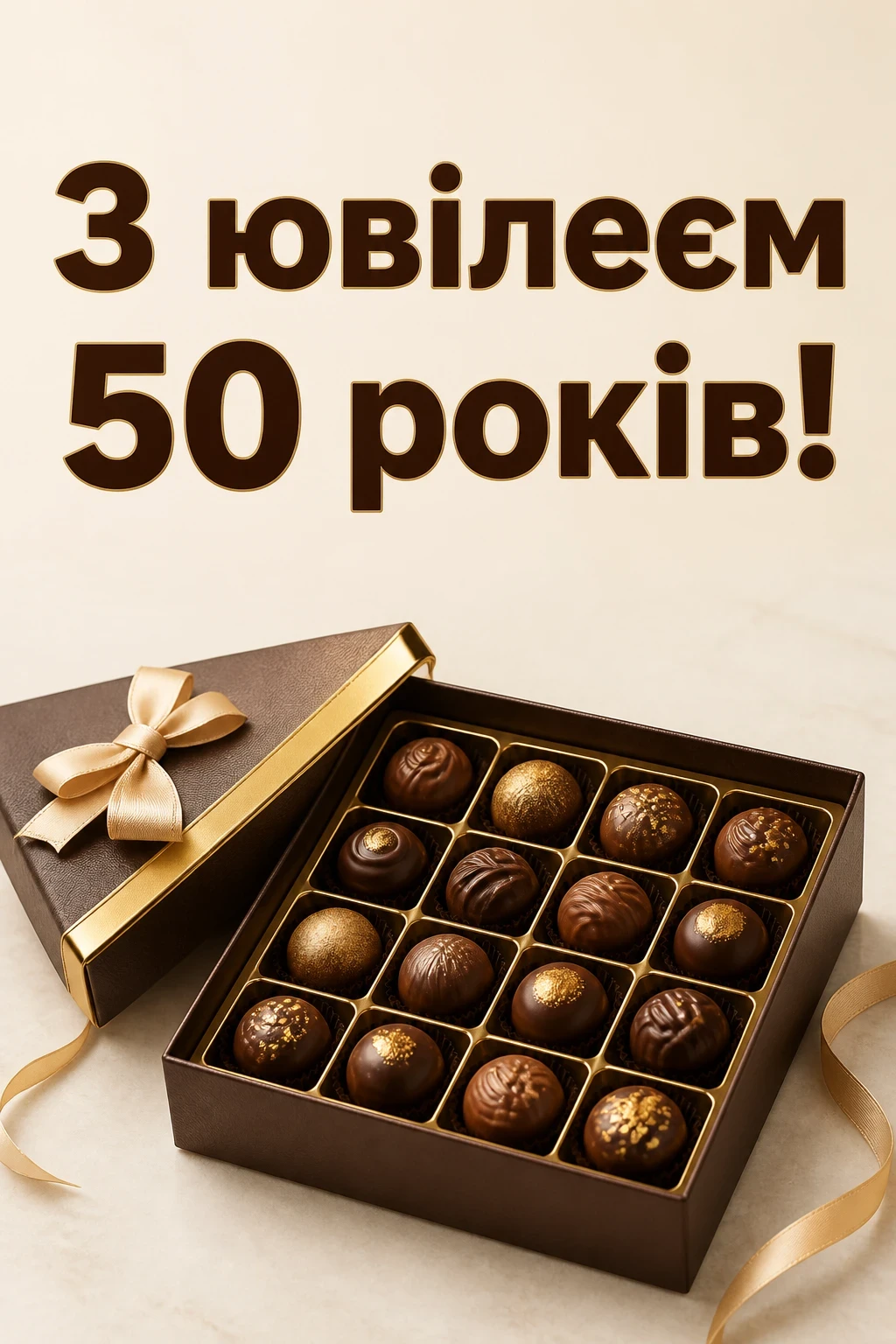 привітання з ювілеєм 50 років
