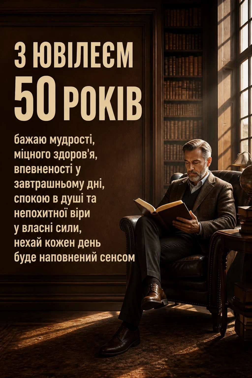 привітання з ювілеєм 50 років