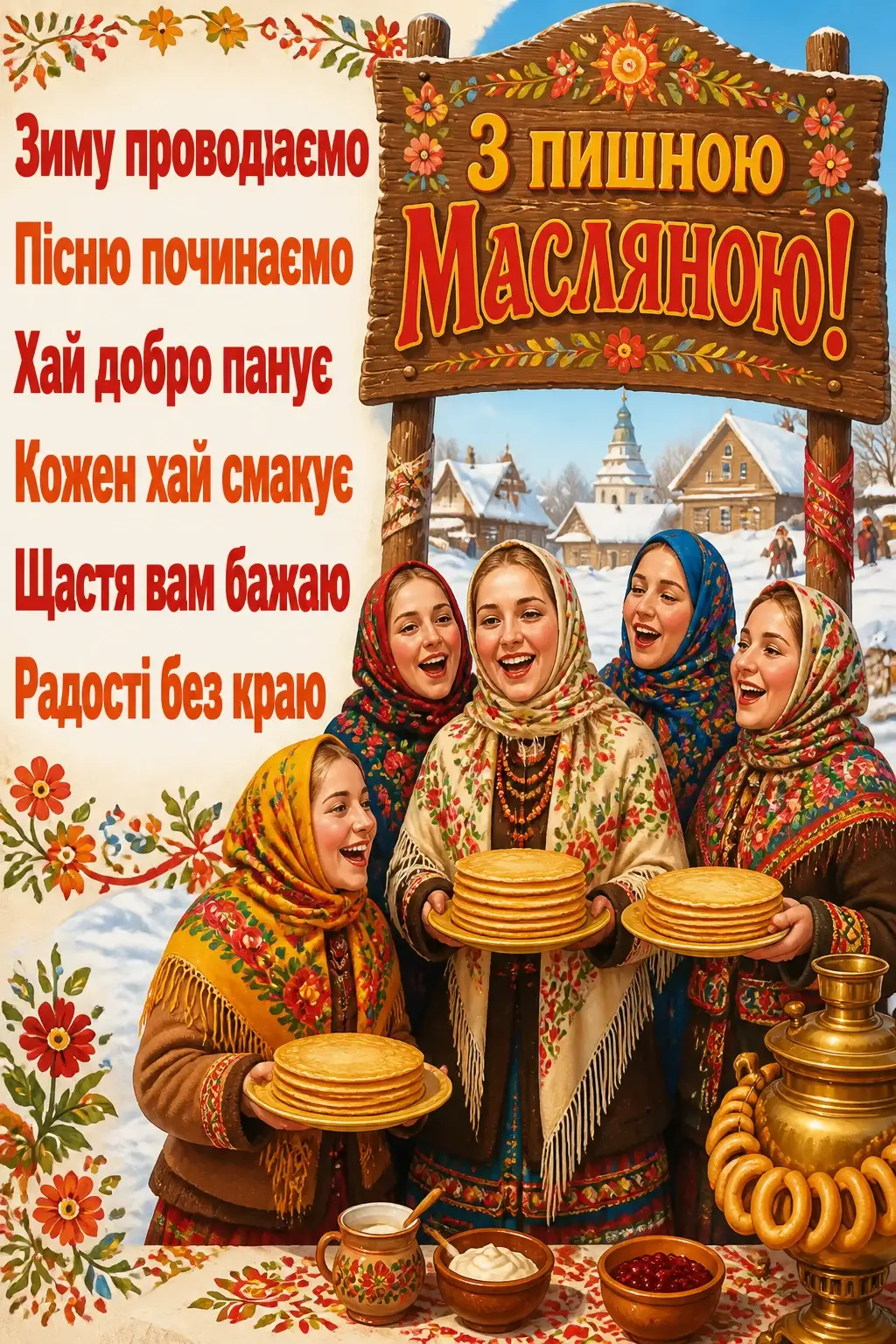 привітання з масляною українською привітання з масляною українською