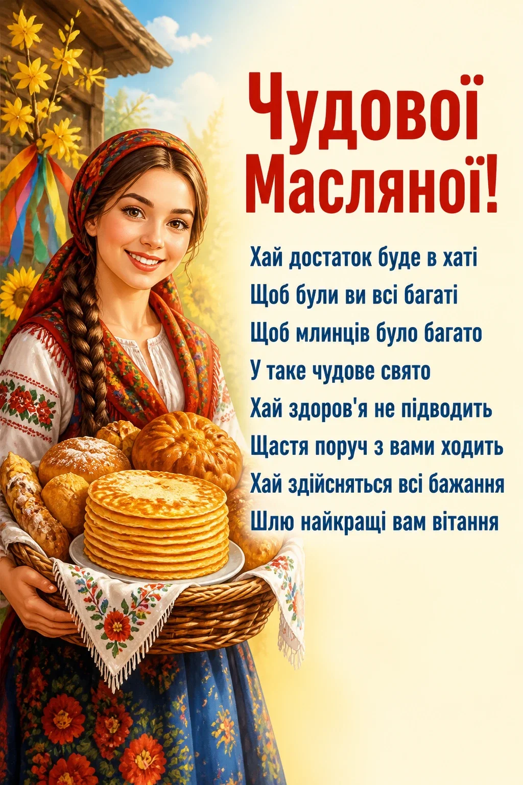 привітання з масляною українською привітання з масляною українською