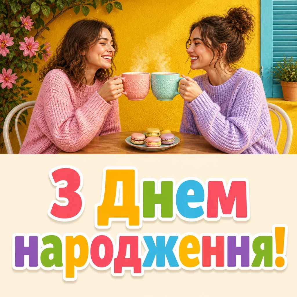 привітання подрузі з днем народження своїми словами