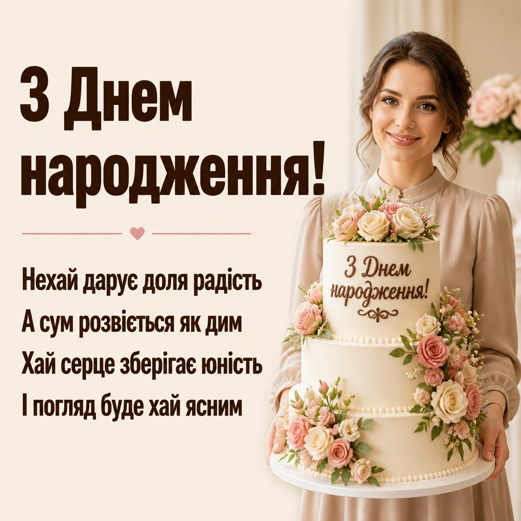 привітання подрузі з днем народження своїми словами