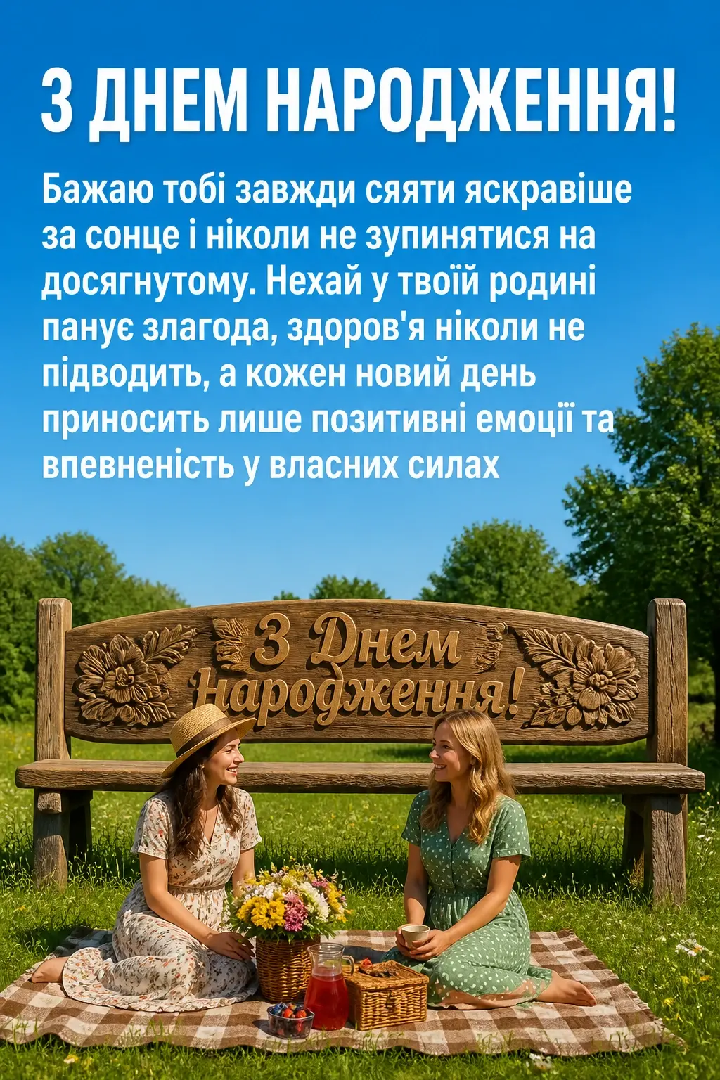 привітання подрузі з днем народження своїми словами