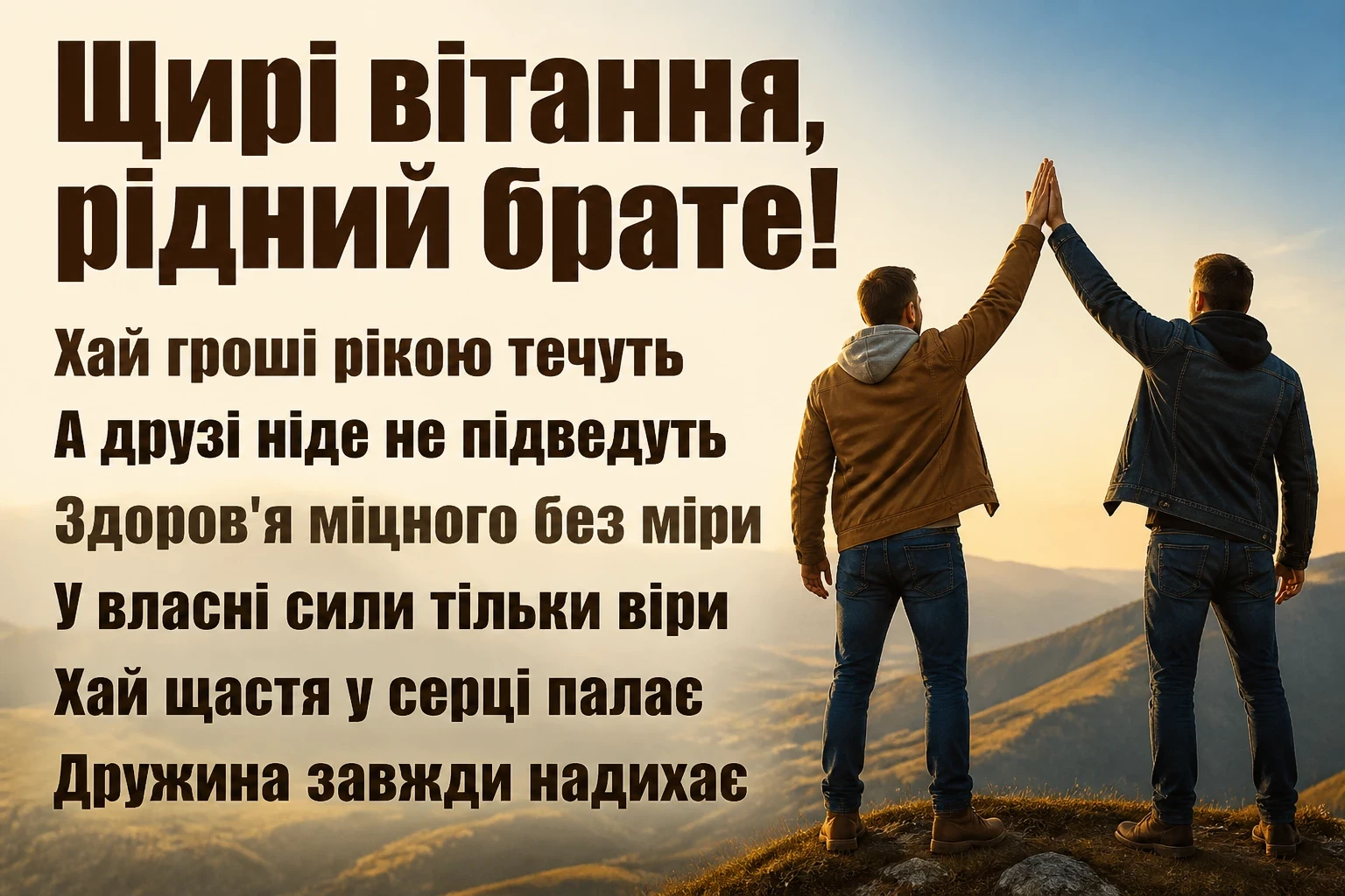 привітання для брата привітання для брата