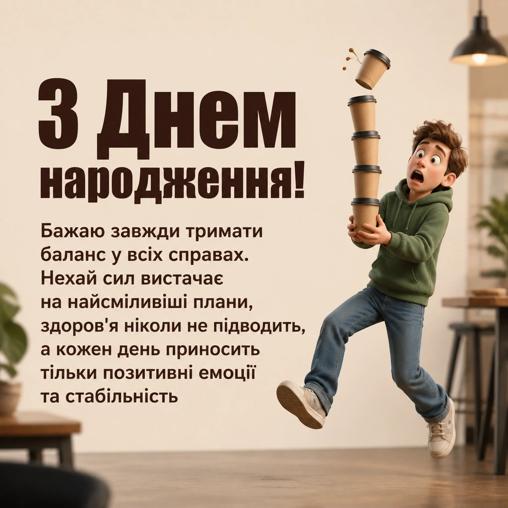 привітання хлопця з днем народження