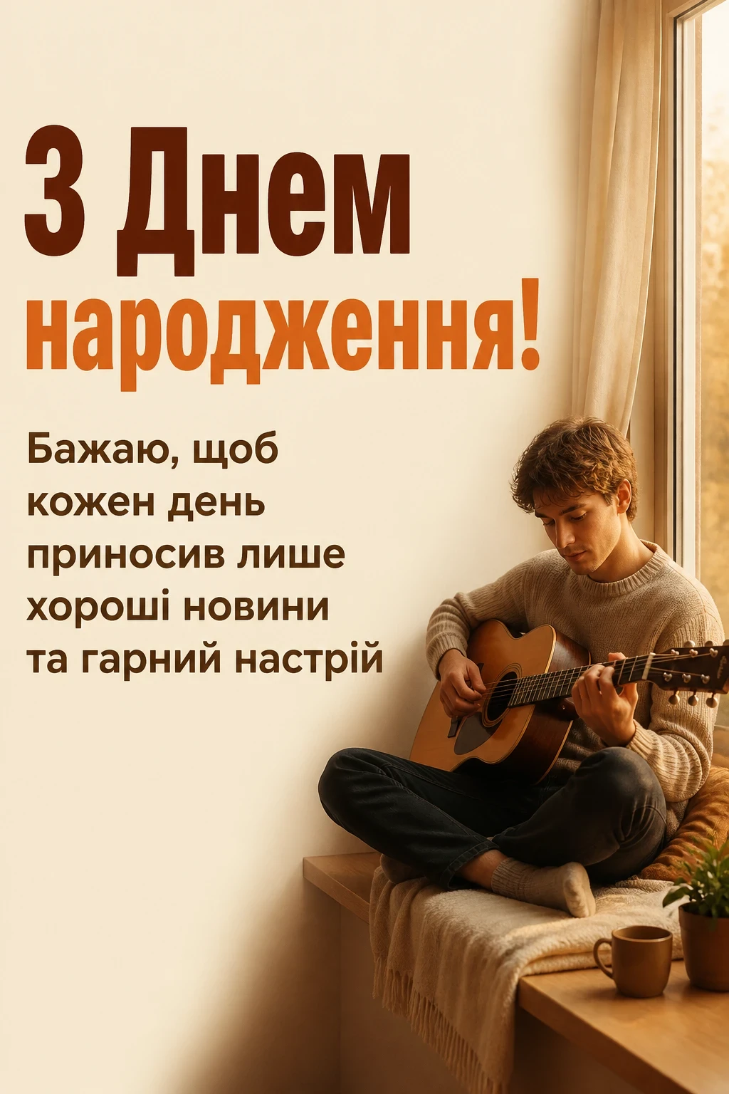 привітання хлопця з днем народження