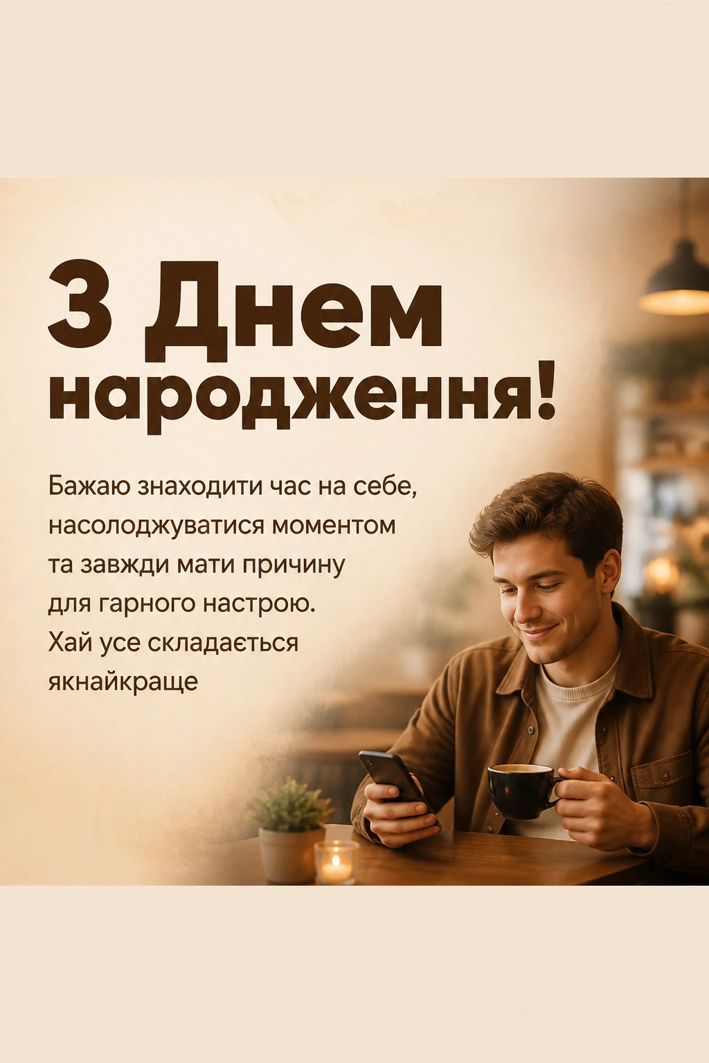 привітання хлопця з днем народження