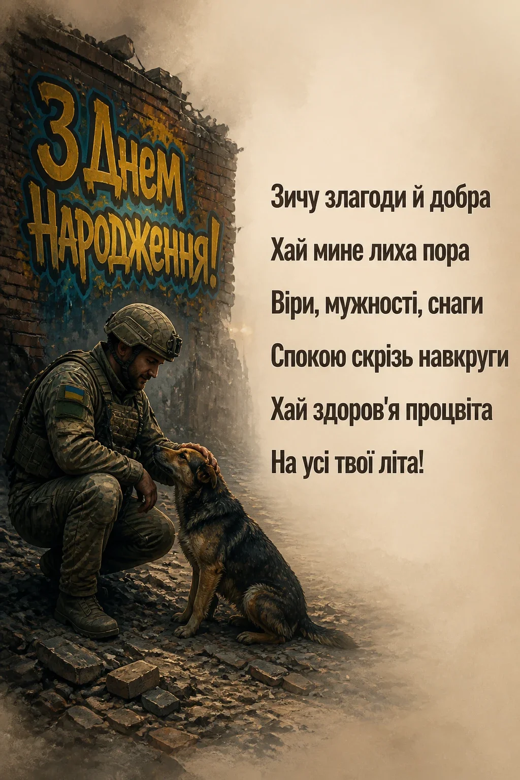 привітання з днем народження військового під час війни привітання з днем народження військового під час війни