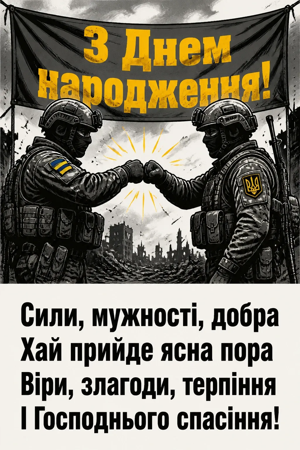 привітання з днем народження військового під час війни привітання з днем народження військового під час війни
