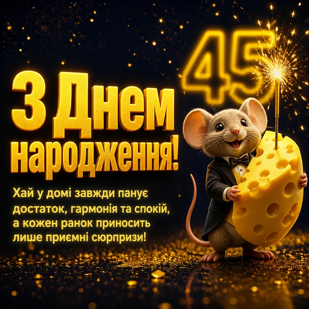 ювілеєм привітання з 45-річчям ювілеєм привітання з 45-річчям