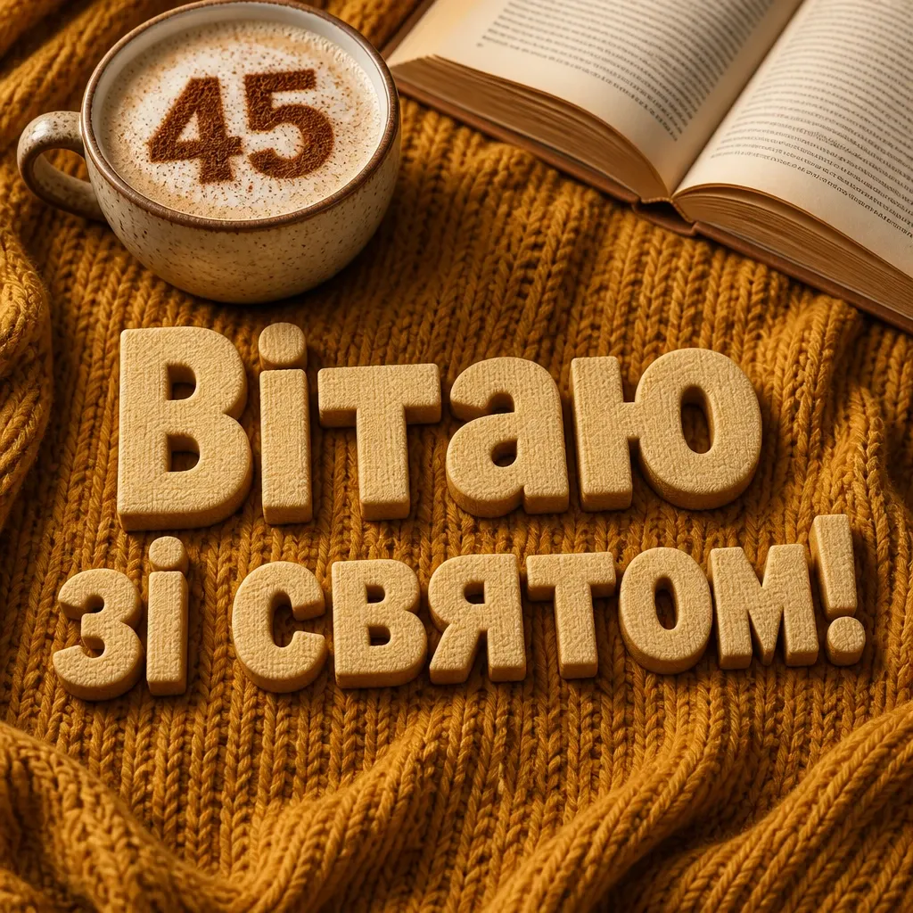 ювілеєм привітання з 45-річчям ювілеєм привітання з 45-річчям