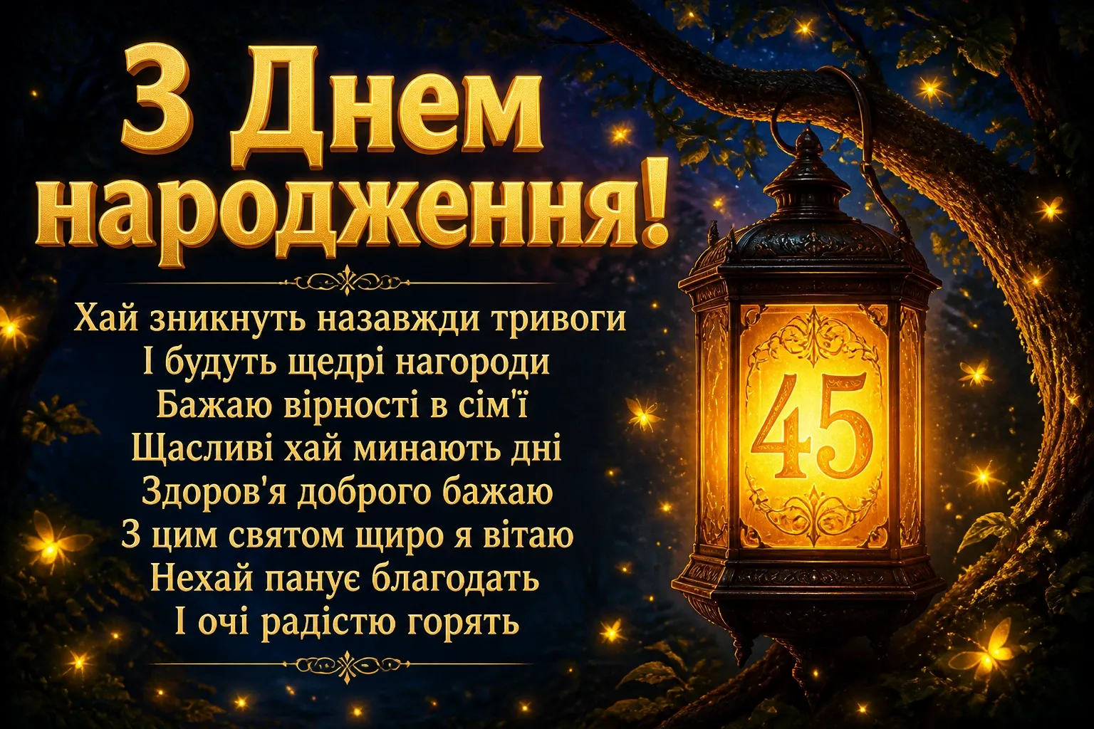 ювілеєм привітання з 45-річчям ювілеєм привітання з 45-річчям