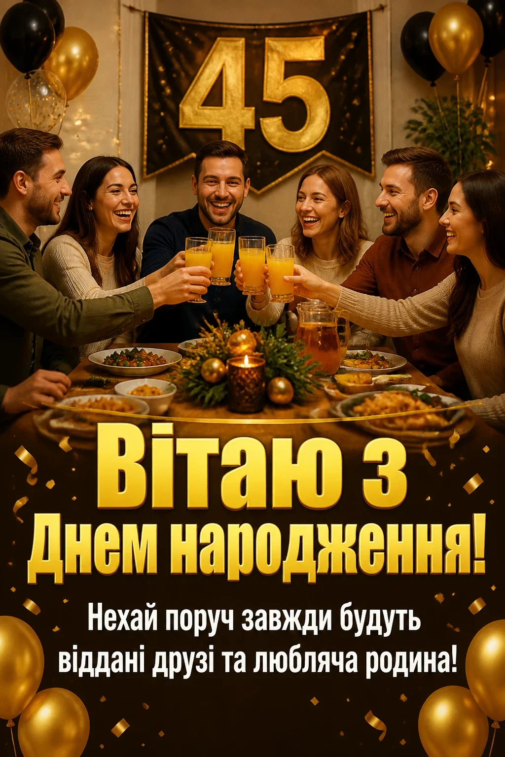 ювілеєм привітання з 45-річчям ювілеєм привітання з 45-річчям