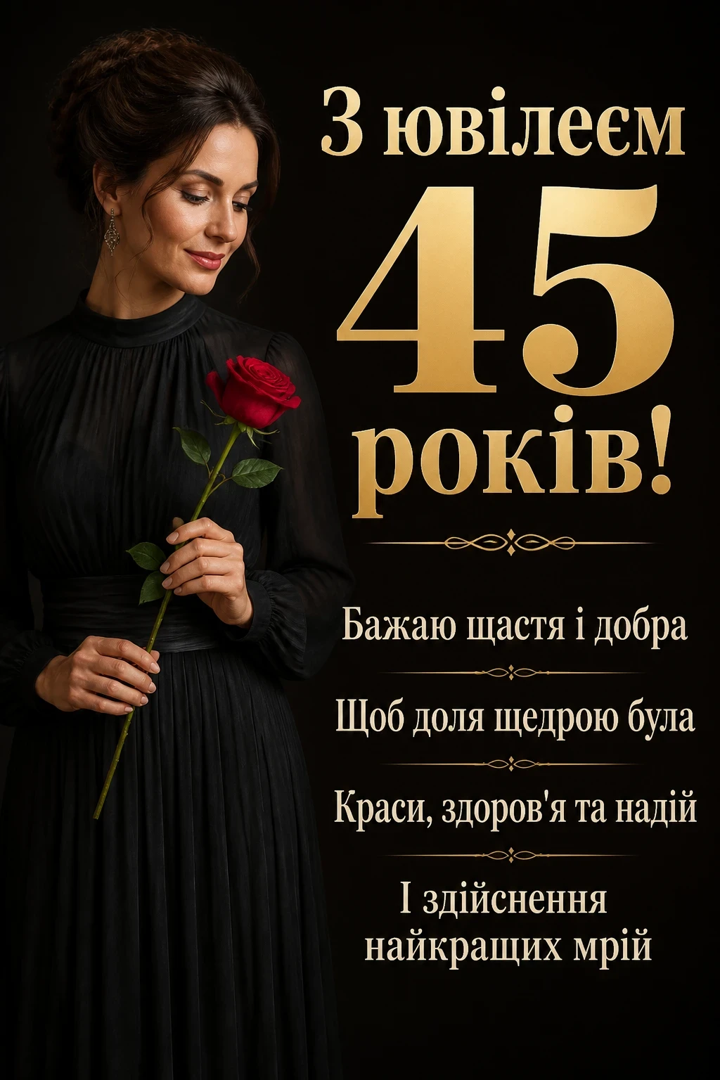 ювілеєм привітання з 45-річчям ювілеєм привітання з 45-річчям
